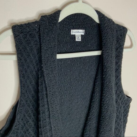 Croft&Barrow sleeveless openfaced cardigan sweater - Picture 3 of 7